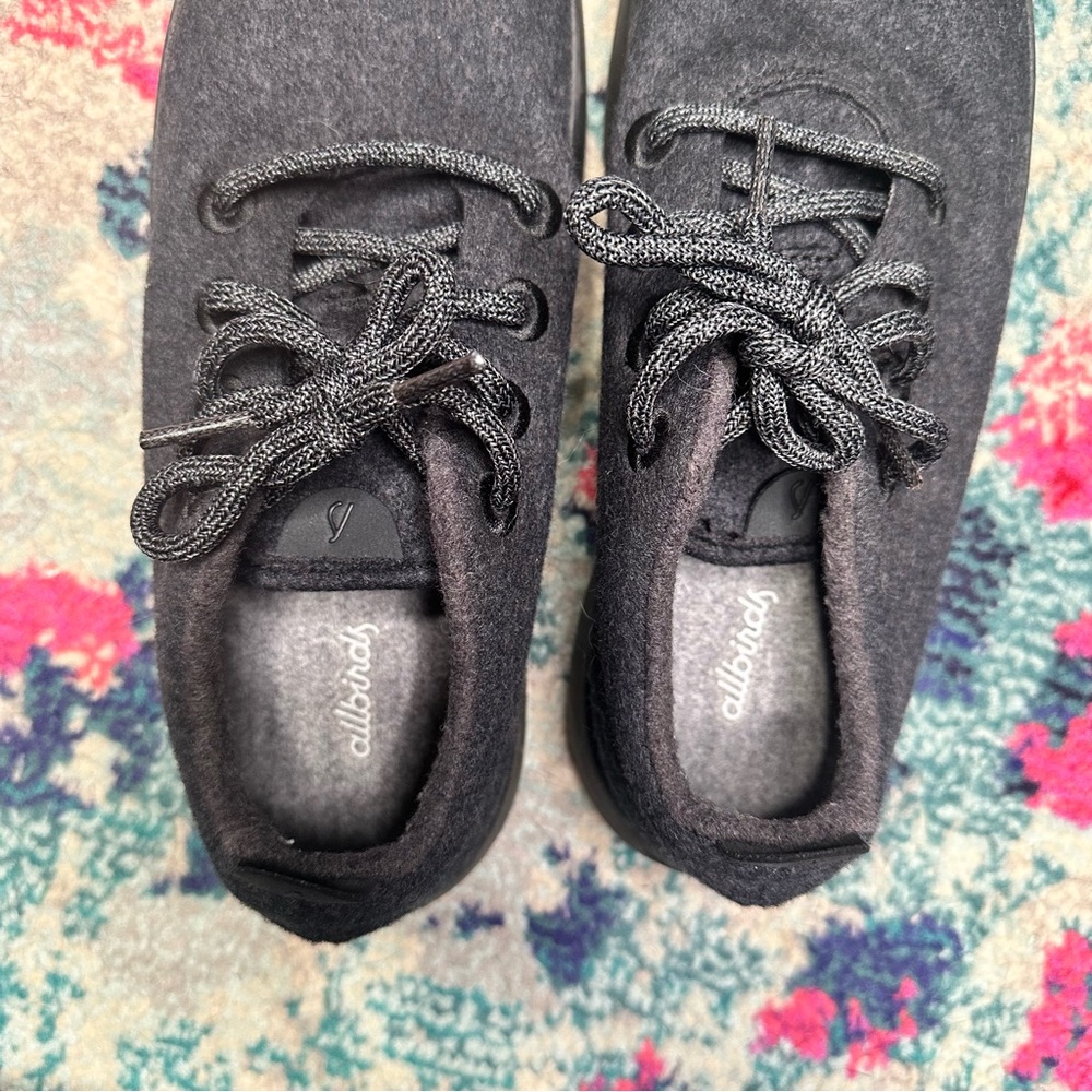 Allbirds Mens Wool Runners in Natural Black - Picture 5 of 6